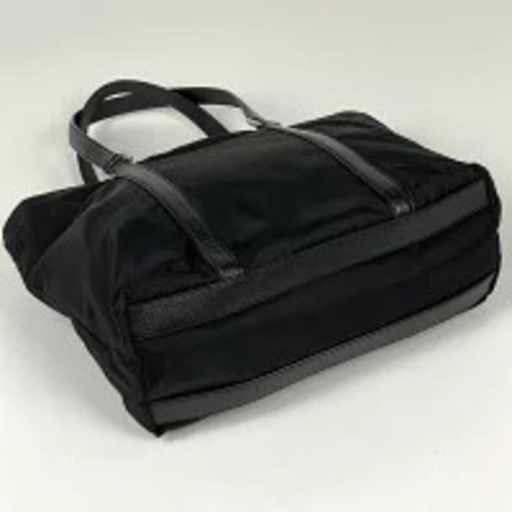 Prada Tessuto Black Shoulder Nero Bag Tote Plate Crossbody Black